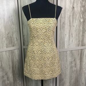 Style Rack leopard slip dress women's M